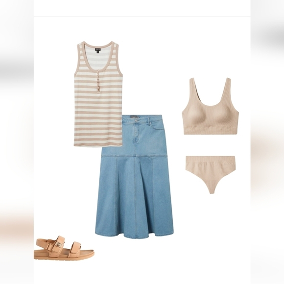 Torrid Maxi Denim Flowy Contemporary jean Skirt Size 18 or 20 - Picture 7 of 11